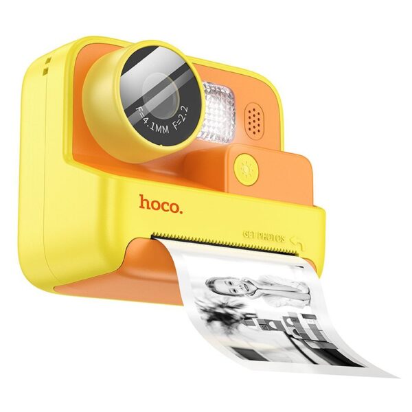 HOCO digital kids camera with printer DV200 yellow