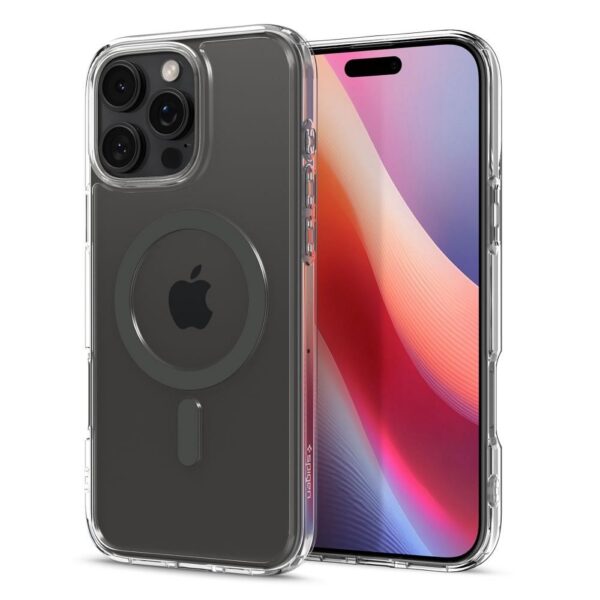 SPIGEN case ULTRA HYBRID MAG compatible with MagSafe for IPHONE 16 Pro graphite – Bild 4