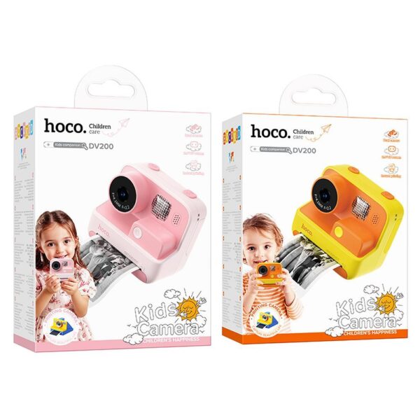 HOCO digital kids camera with printer DV200 yellow – Bild 5