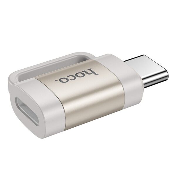 HOCO adapter OTG Type C (male) to Lightning (female) 3A UA31E gray – Bild 2