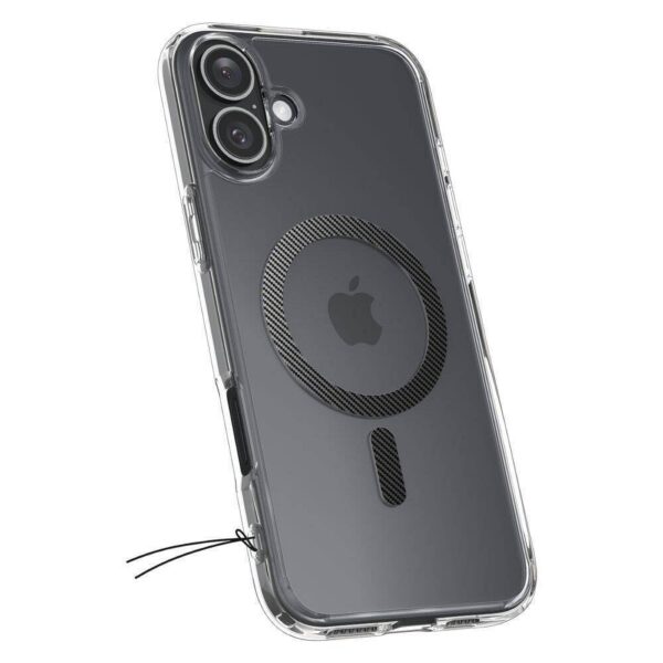 SPIGEN case ULTRA HYBRID MAG compatible with MagSafe for IPHONE 16 carbon fiber – Bild 2