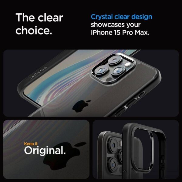 SPIGEN case ULTRA HYBRID for IPHONE 16 Pro Max matte black – Bild 5