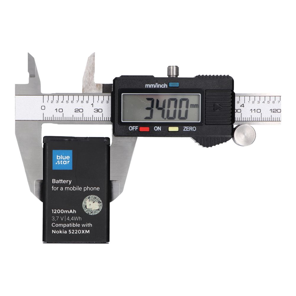 BLUE STAR PREMIUM battery for NOKIA 5220 XM / 5630 XM / 6303 / 6730 / 3720 / C3 / C5-00 / C6-01 1200 mAh – Bild 3