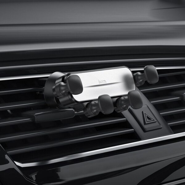 HOCO gravity car holder for air vent CA102 black silver – Bild 4