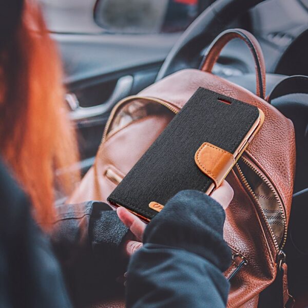 CANVAS Book case for XIAOMI Redmi 10C black – Bild 4
