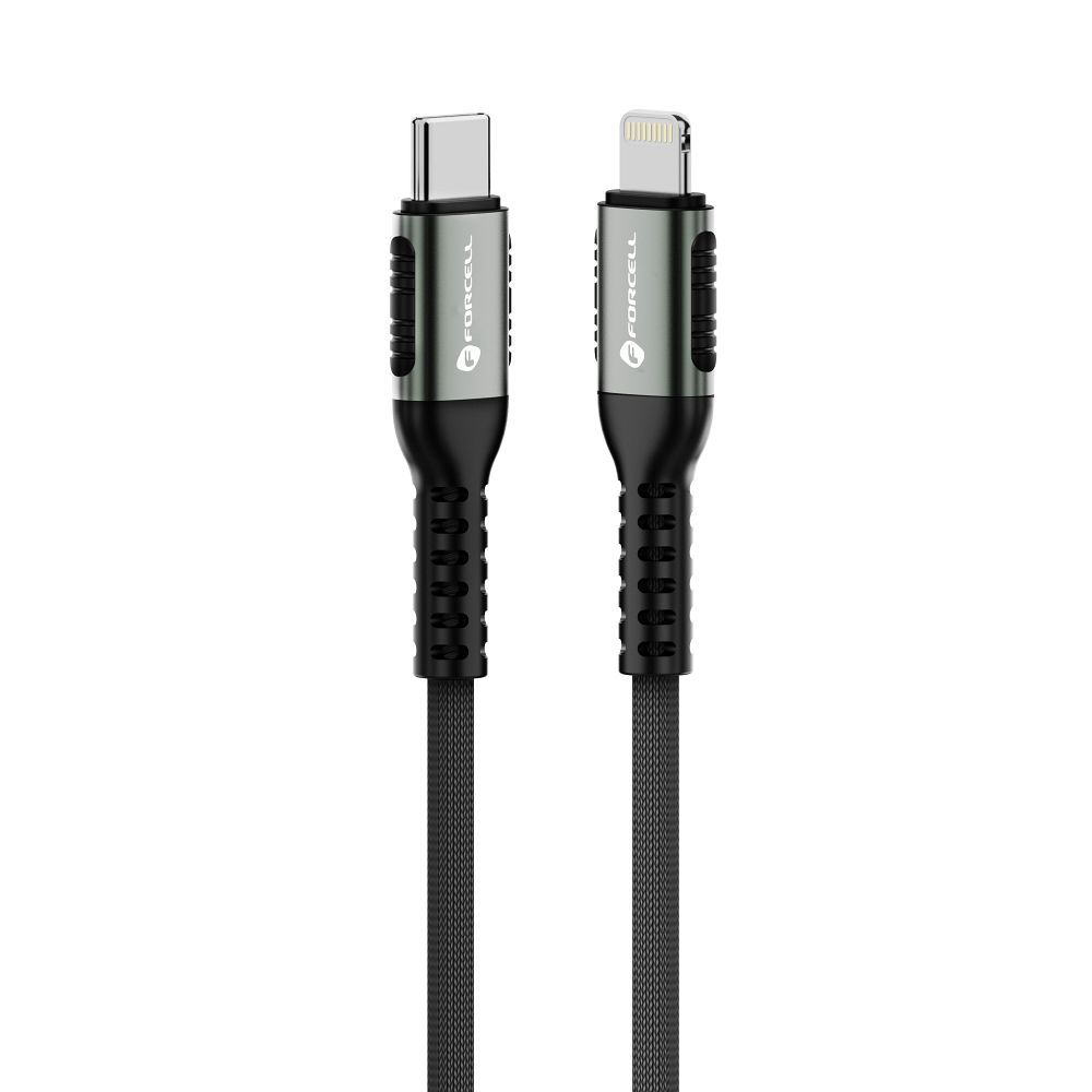FORCELL F-ENERGY C259 cable Type C to Lightning PD 3A 27W Cafule 1,2 m black – Bild 2