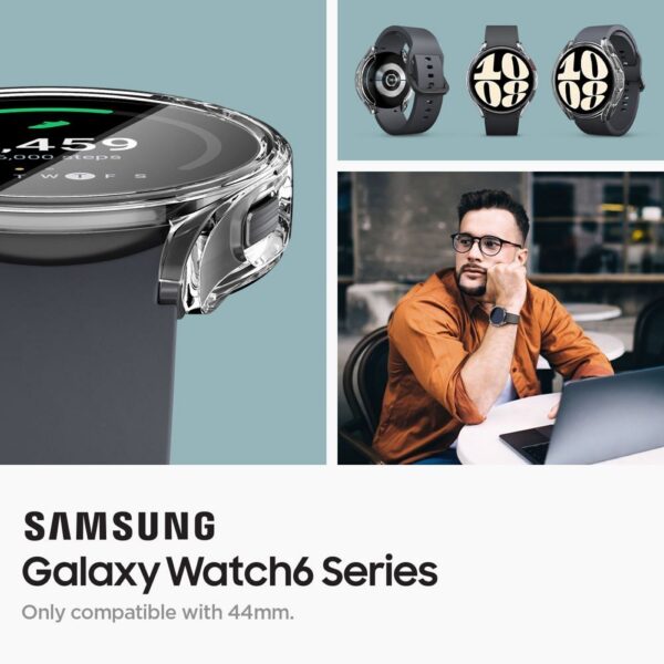 SPIGEN case ULTRA HYBRID for SAMSUNG Galaxy Watch 6 (44 mm) transparent – Bild 4