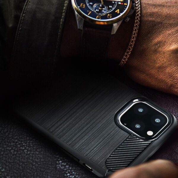 CARBON case for SAMSUNG A71 black – Bild 5