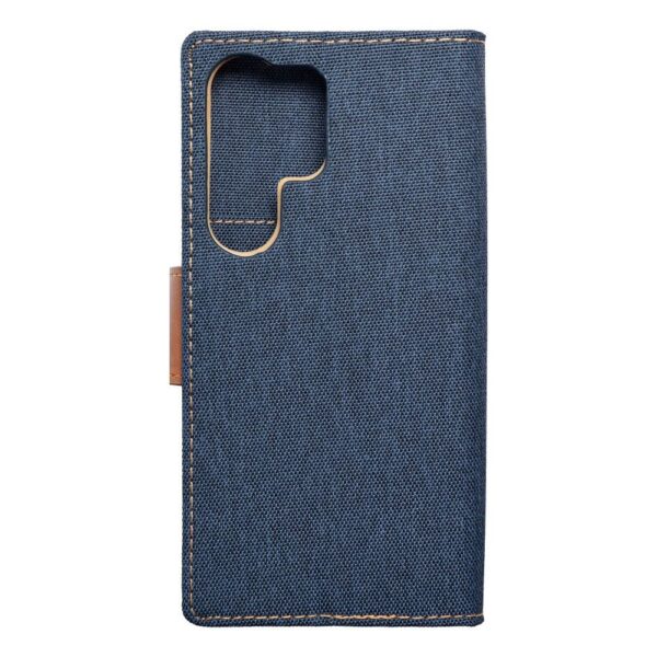 CANVAS Book case for SAMSUNG S24 Ultra navy blue – Bild 3
