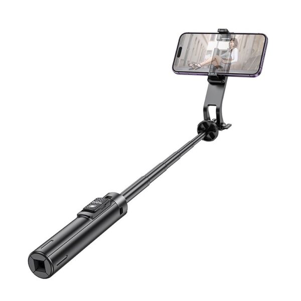 HOCO selfie stick with bluetooth remote control tripod K21 black – Bild 4