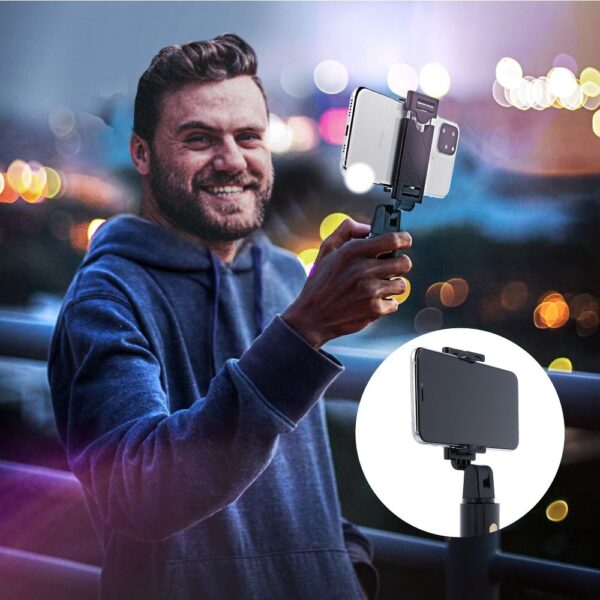 Combo selfie stick with tripod and remote control bluetooth black K07 – Bild 5