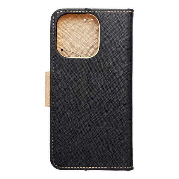 FANCY Book case for IPHONE 16 Pro Max black / gold – Bild 4