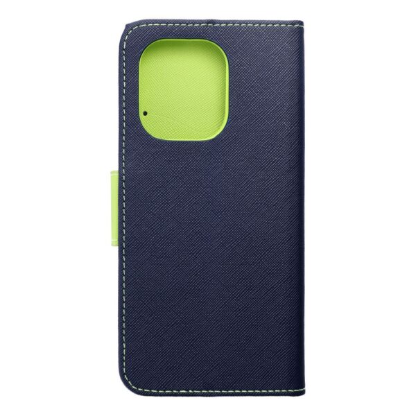 FANCY Book case for XIAOMI Redmi Note 13 4G navy / lime – Bild 2