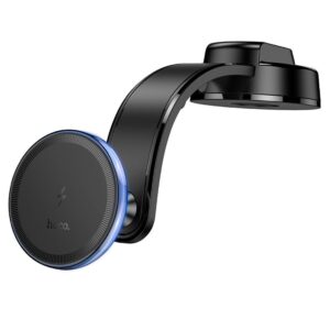 HOCO car holder with wireless charging for center console compatible with MagSafe 15W HW25 black