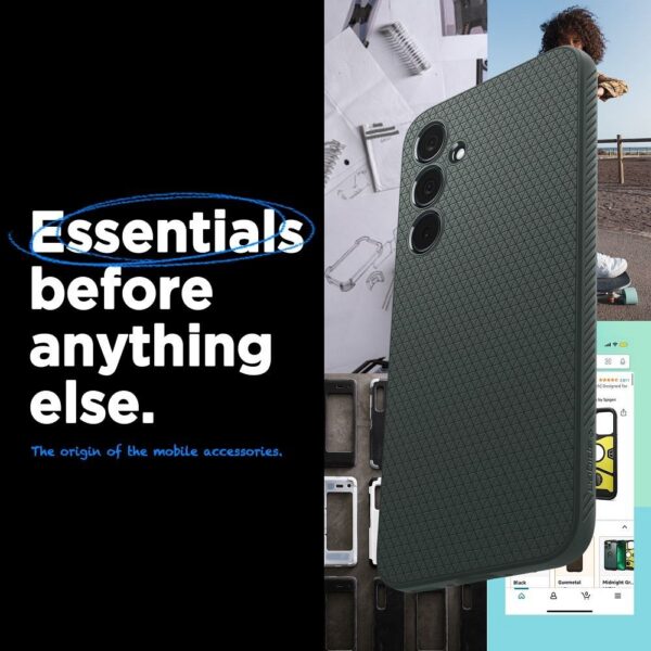 SPIGEN case LIQUID AIR for SAMSUNG A35 5G abyss green – Bild 4