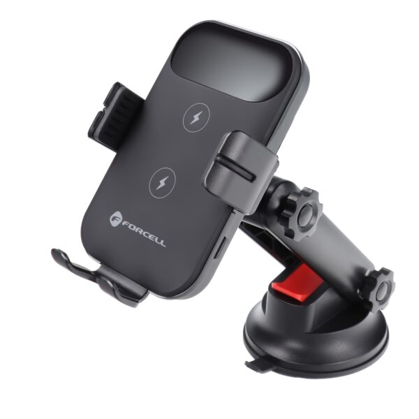 FORCELL car holder to center console/window with wireless charging 15W HS4 – Bild 2