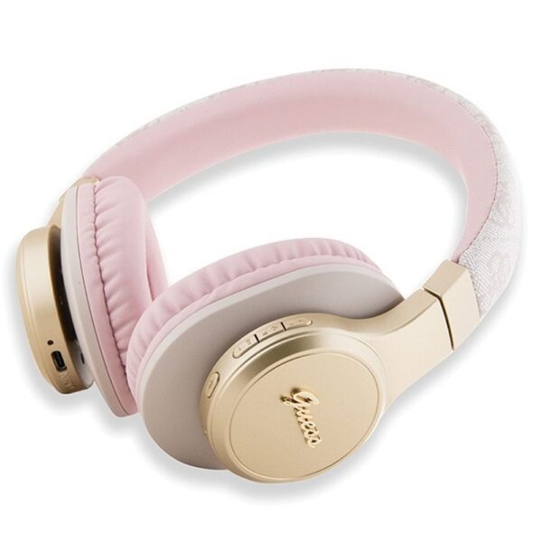 GUESS wireless headphones bluetooth GUBH604GEMP (4G Script) pink – Bild 4