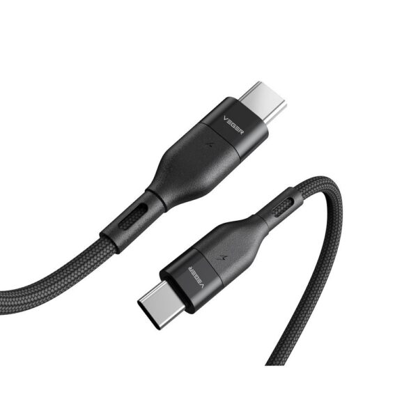 VEGER cable Type C to Type C PD 3A 60W CC01 1,2 m black