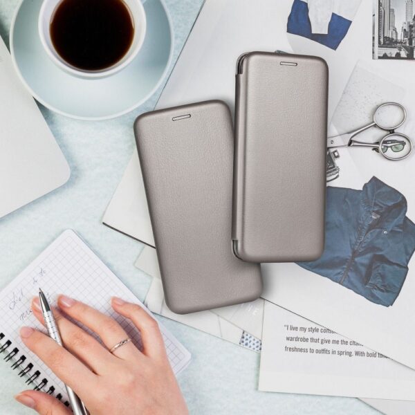 ELEGANCE book case for SAMSUNG A51 grey – Bild 5