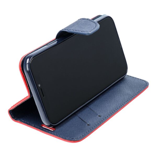 FANCY Book case for IPHONE 16 red / navy – Bild 5
