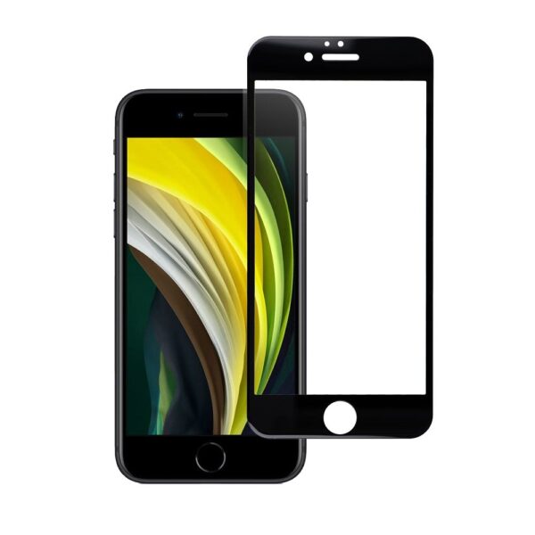 Tempered Glass Blue Star - APP IPHONE 6 5D Full Cover black tempered glass – Bild 3