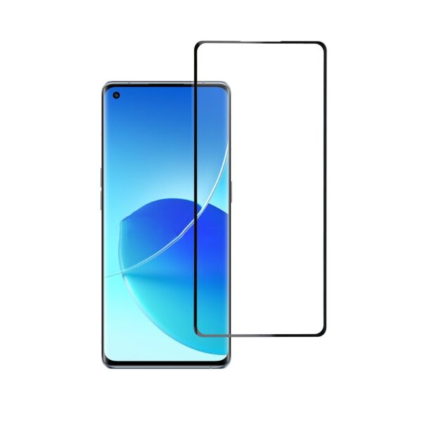 Tempered Glass Blue Star 5D - OPPO Reno6 Pro 5G (full glue/case friendly) - Black – Bild 3