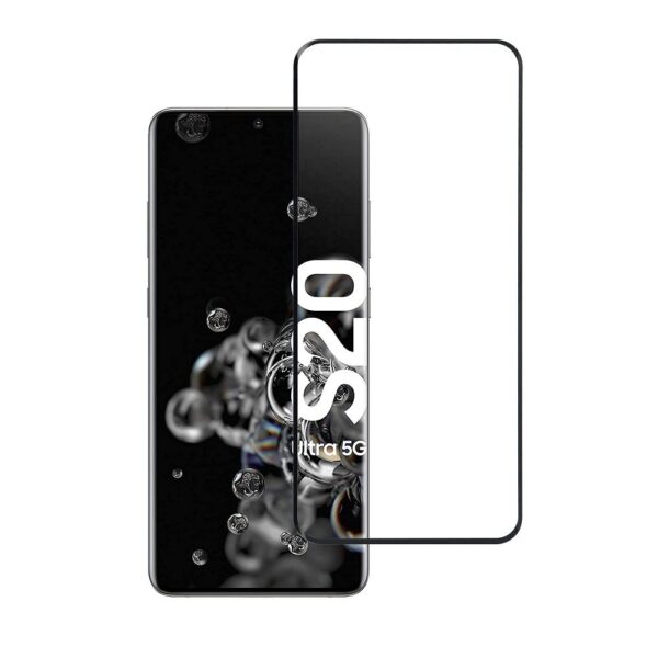 Tempered Glass Blue Star - SAMSUNG Galaxy S20 Ultra Full Face (full glue/case friendly) - black Tempered Glass Blue Star – Bild 5
