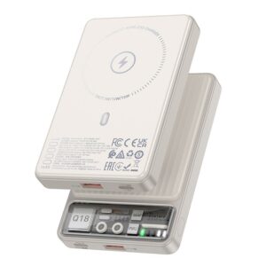 HOCO powerbnk 10 000 mAh compatble with MagSafe PD QC3.0 3A 22,5W Q18 white