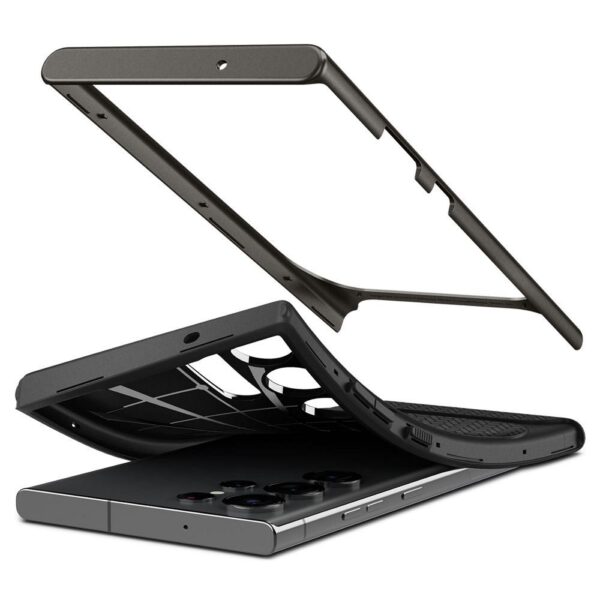 SPIGEN case NEO HYBRID for SAMSUNG S23 Ultra gunmetal – Bild 2