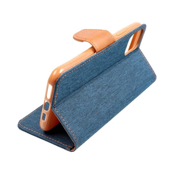 CANVAS Book case for SAMSUNG A35 5G navy blue – Bild 2