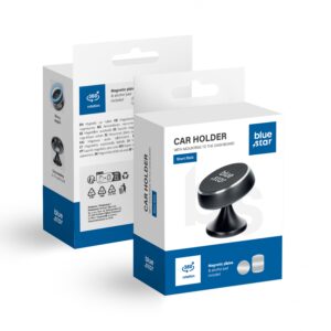 BLUE STAR SHORT STICK magnetic desk holder black