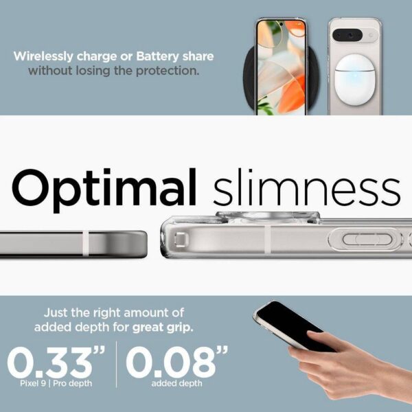 SPIGEN case ULTRA HYBRID for GOOGLE Pixel 9 / 9 Pro XL crystal clear – Bild 3