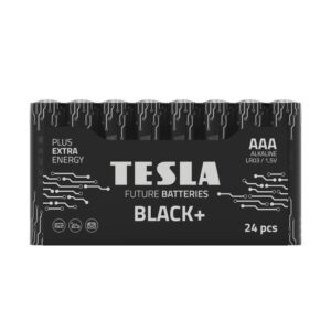 TESLA alkaline battery R3 (AAA) BLACK+ [24x30] 24 pcs
