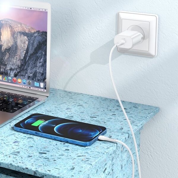 HOCO travel charger Type C PD QC3.0 25W N22 white – Bild 2