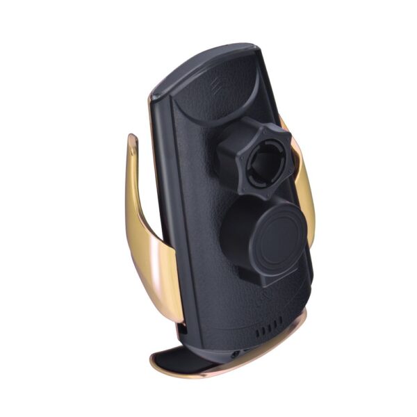FORCELL car holder with wireless charging automatic sensor + magnetic adapters HS1 15W gold – Bild 3