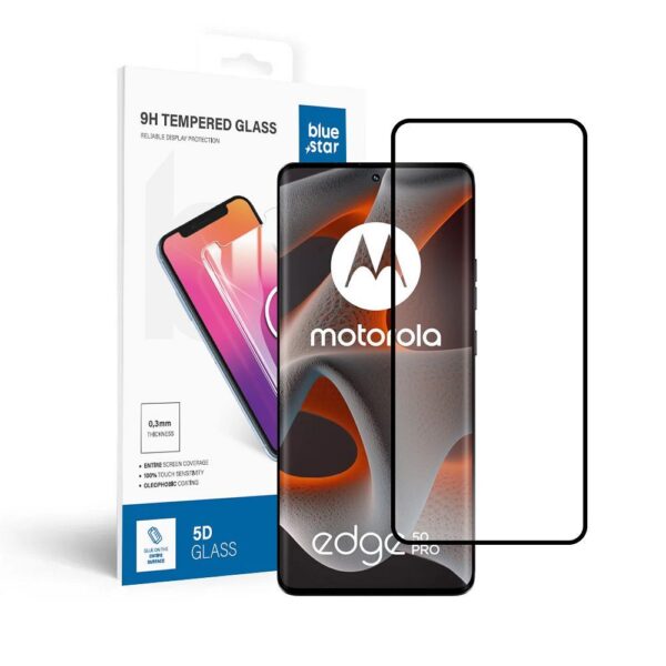 Tempered Glass Blue Star - Motorola Edge 50 Pro - black Tempered Glass Blue Star