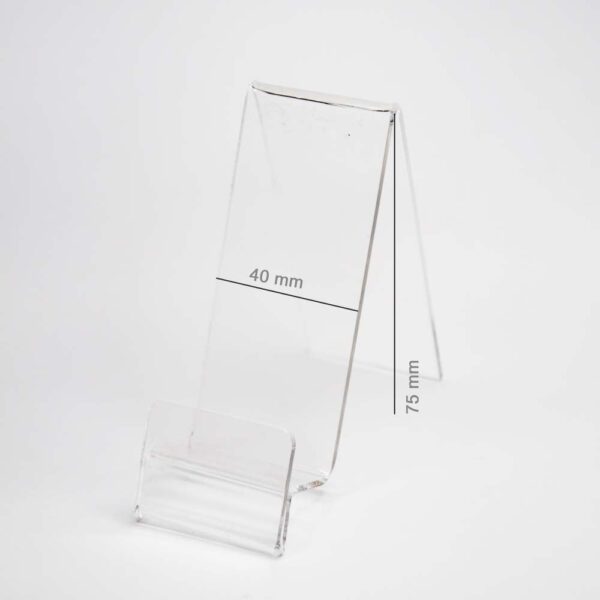 Plexi Vertical Holder with Place for Price