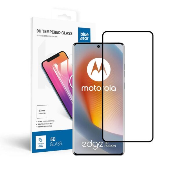 Tempered Glass Blue Star - Motorola Edge 50 Fusion - black Tempered Glass Blue Star