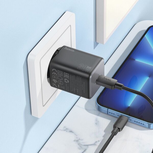 HOCO wall charger Type C QC PD 20W N40 black – Bild 5