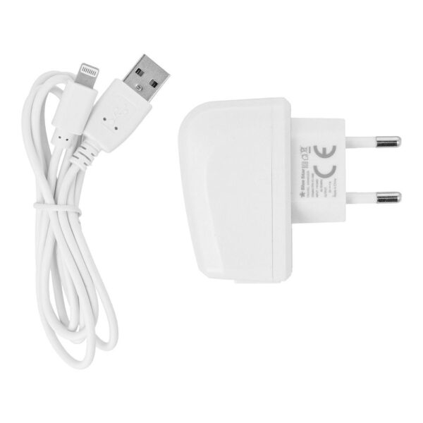 BLUE STAR LITE travel charger 1A 5W USB A + cable USB A to Lightning TFK-TC-1095B white – Bild 4