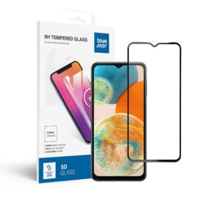 Tempered Glass Blue Star - SAMSUNG A23 5G Full Face (full glue with frame/small size) - black Tempered Glass Blue Star