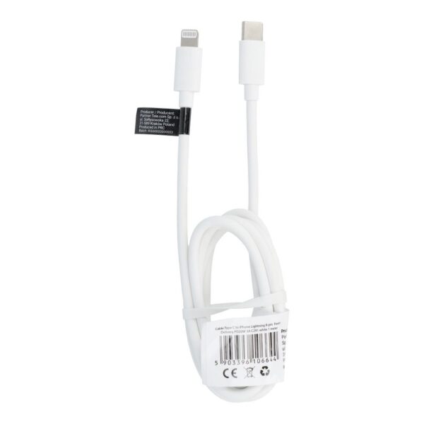 Cable Type C to Lightning PD 3A 20W C291 1 m white – Bild 2