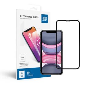 Tempered Glass Blue Star - APP IPHONE Xr/11 5D Full Cover black