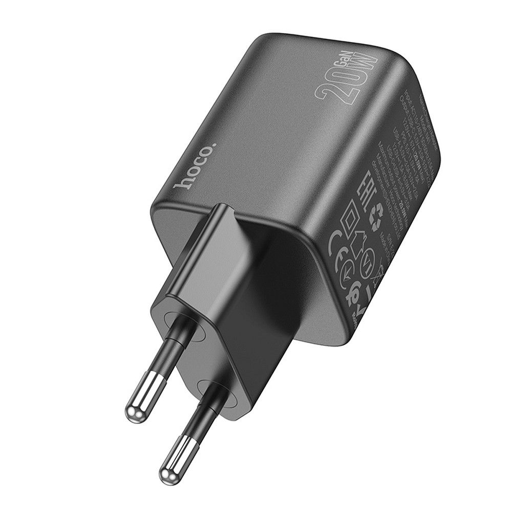 HOCO charger USB A + Type C PD QC 3A 20W N41 black – Bild 2