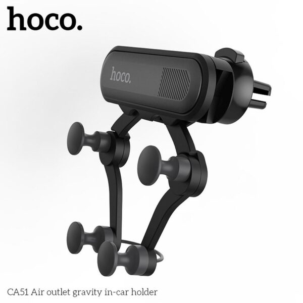 HOCO gravity car holder for air vent CA51 black – Bild 3