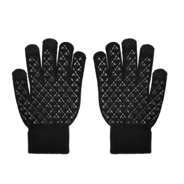Touch screen gloves TRIANGLE for Woman black – Bild 2
