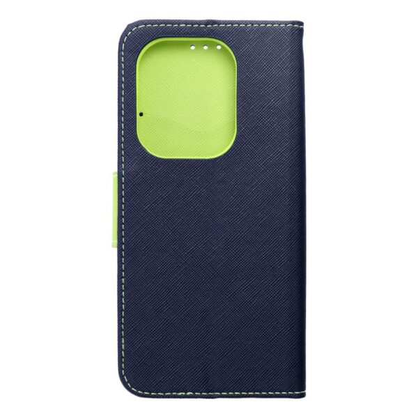 FANCY Book case for XIAOMI Redmi Note 13 Pro 4G navy / lime – Bild 2