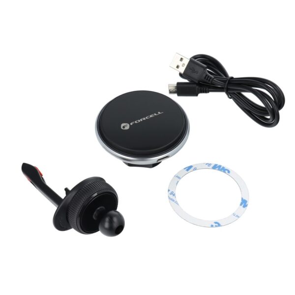FORCELL car holder to air vent with wireless charging support MagSafe 15W HS2 – Bild 5
