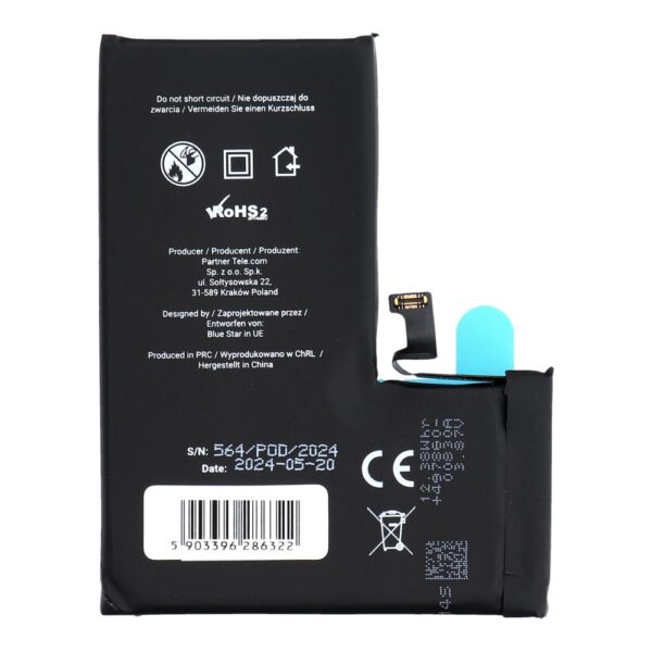 Battery for Iphone 14 PRO 3200 mAh Blue Star HQ – Bild 3