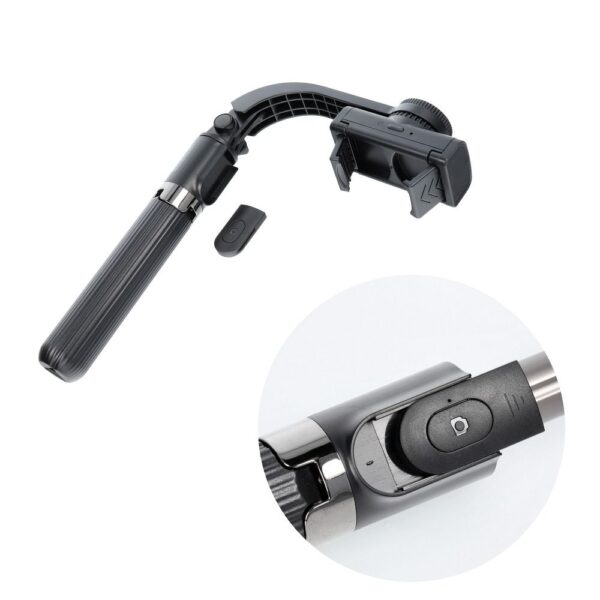 Combo selfie stick with tripod and remote control bluetooth GIMBAL STABILIZER black SSTR-L08 – Bild 4